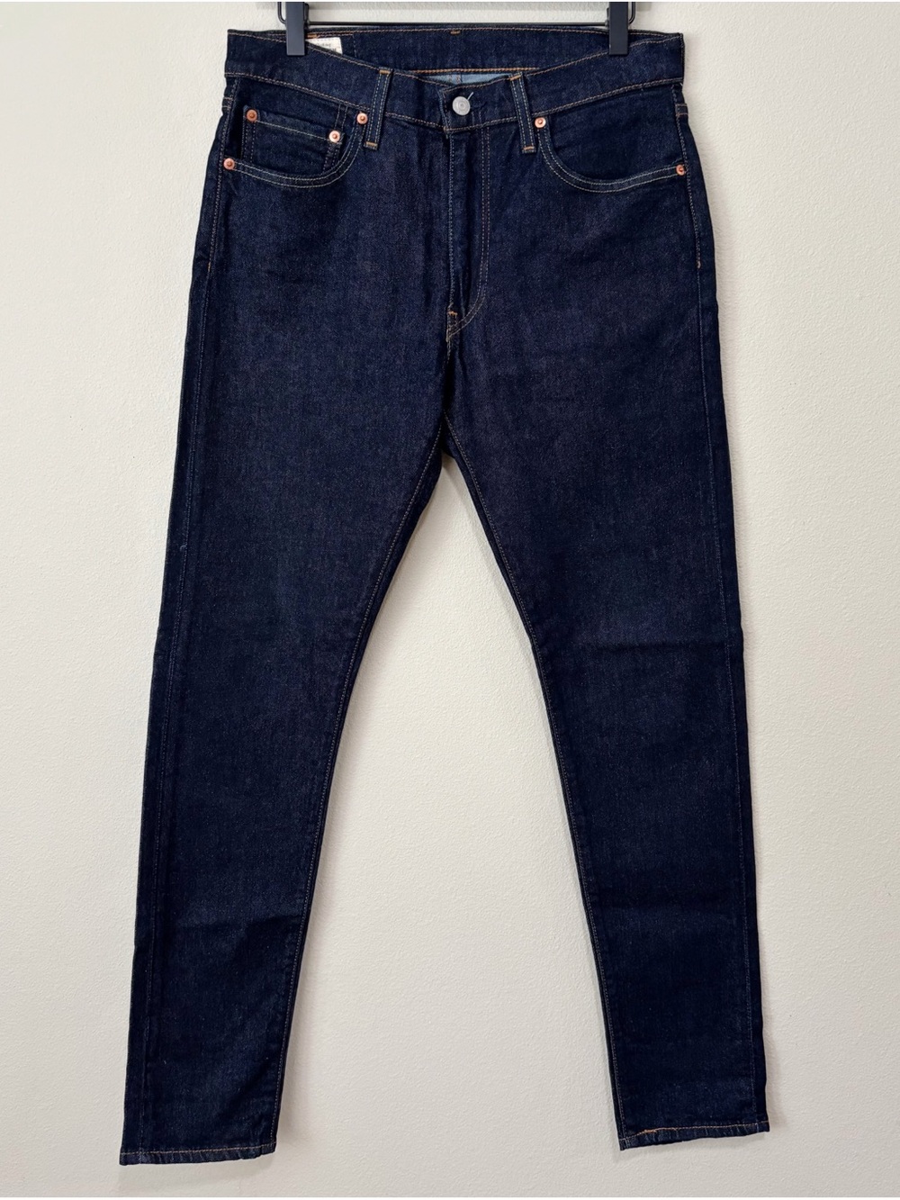 LEVI'S 512 Premium Size W32 L32 Slim Tapered Fit Denim Jeans Dark Wash